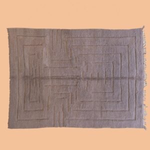 taupe moroccan rug