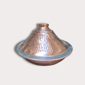 handcrafted moroccan hammered copper tajine